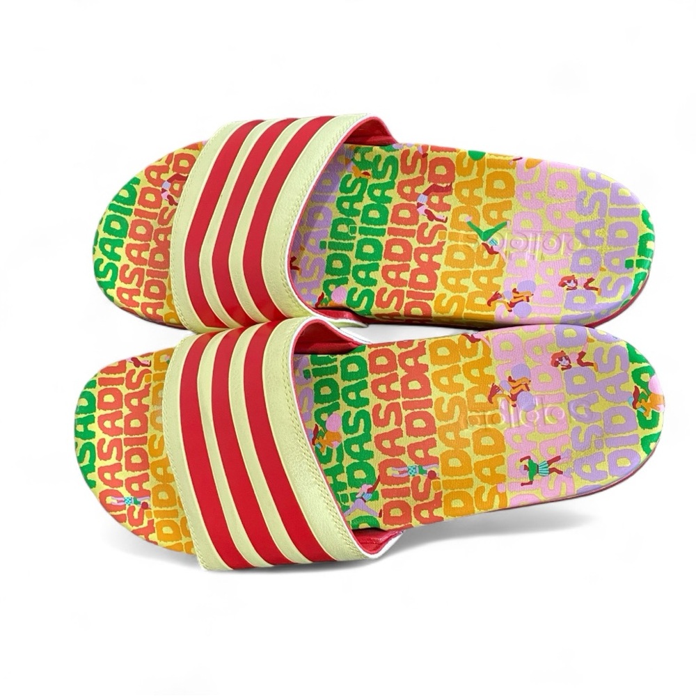 Women’s Adidas Adilette Slide Sandals in Tropical size 9 Gymnastics Sports